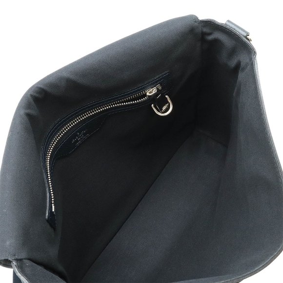 LOUIS VUITTON Taiga Roman MM Shoulder Bag Leather Men's Bol Dark Navy M32624 - Picture 6 of 9